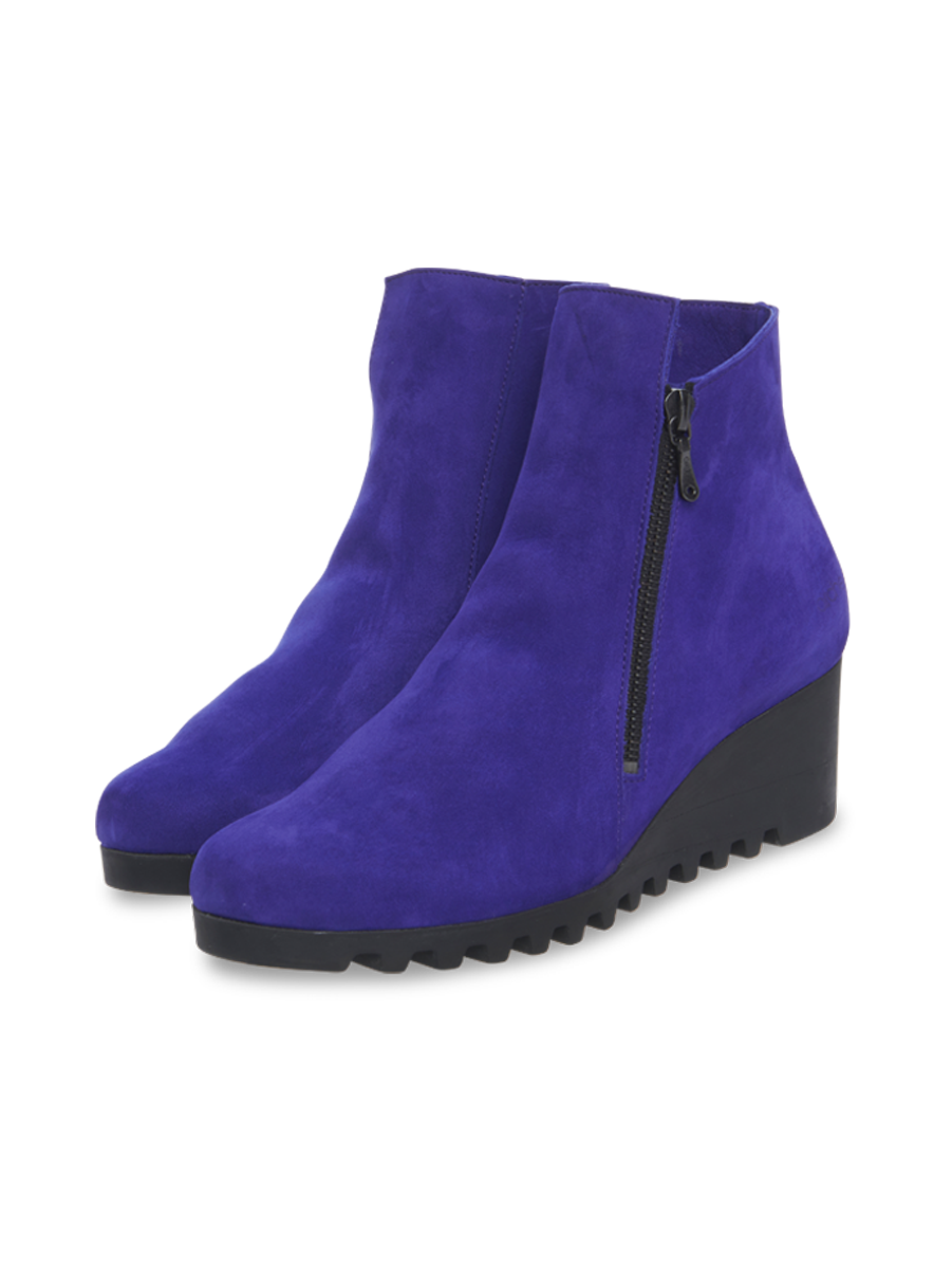 Blue wedge ankle new arrivals boots