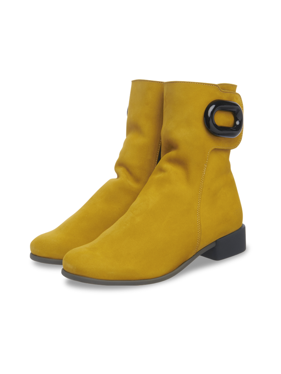 Womens mustard yellow ankle boots top